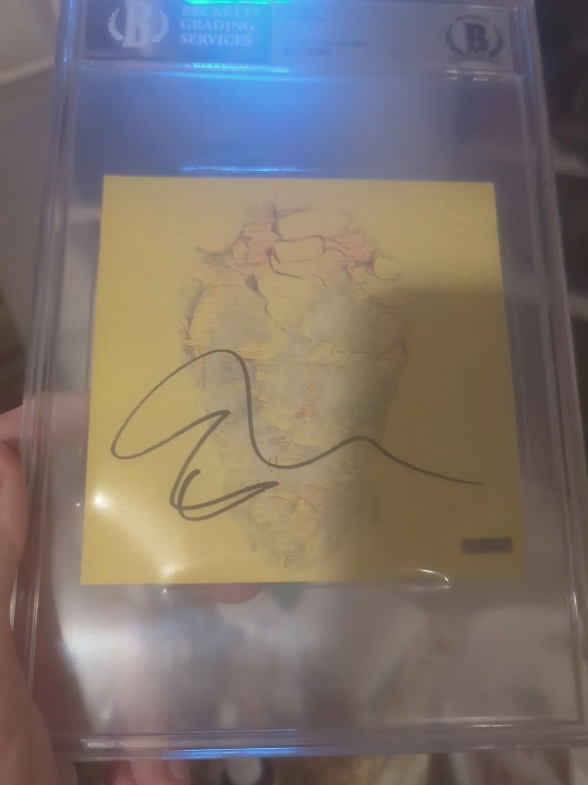 Ed Sheeran Signed Subtract CD Insert 2023 Beckett Encapsulated, image 2