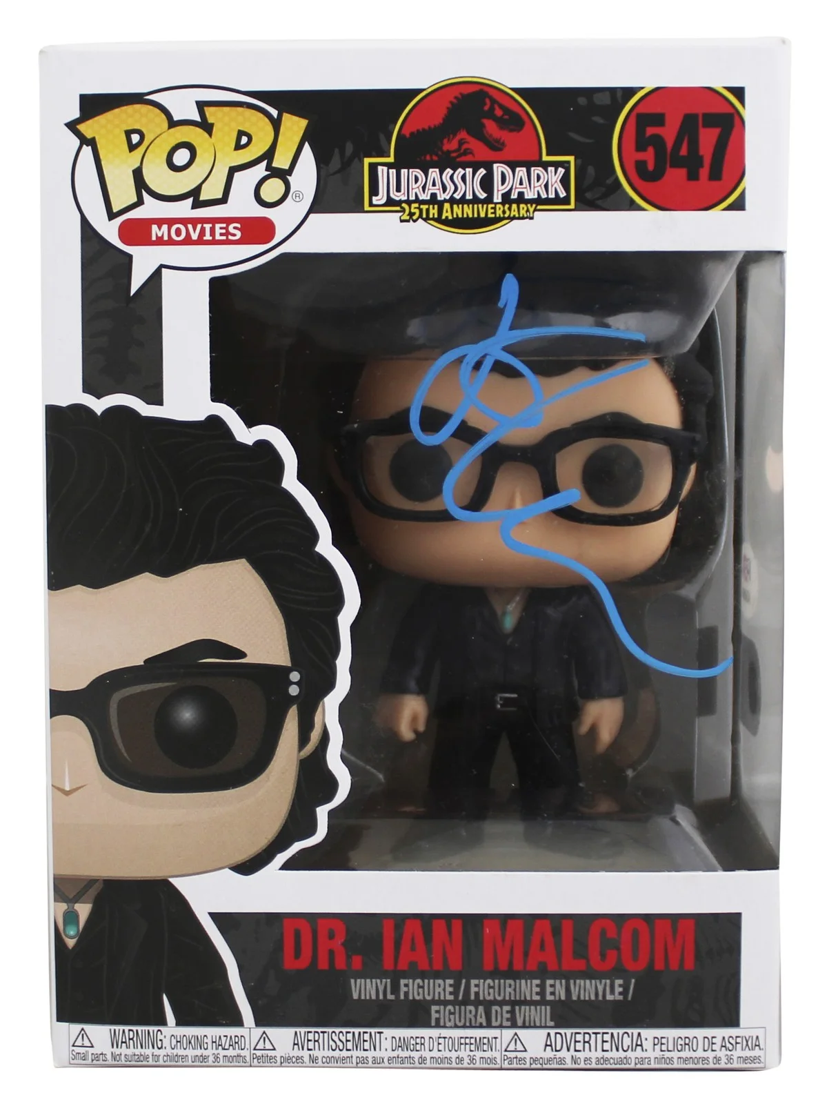 Jeff Goldblum — Jeff Goldblum Jurassic World Signed #547 Funko Pop Vinyl Figure PSA/DNA #AQ49664