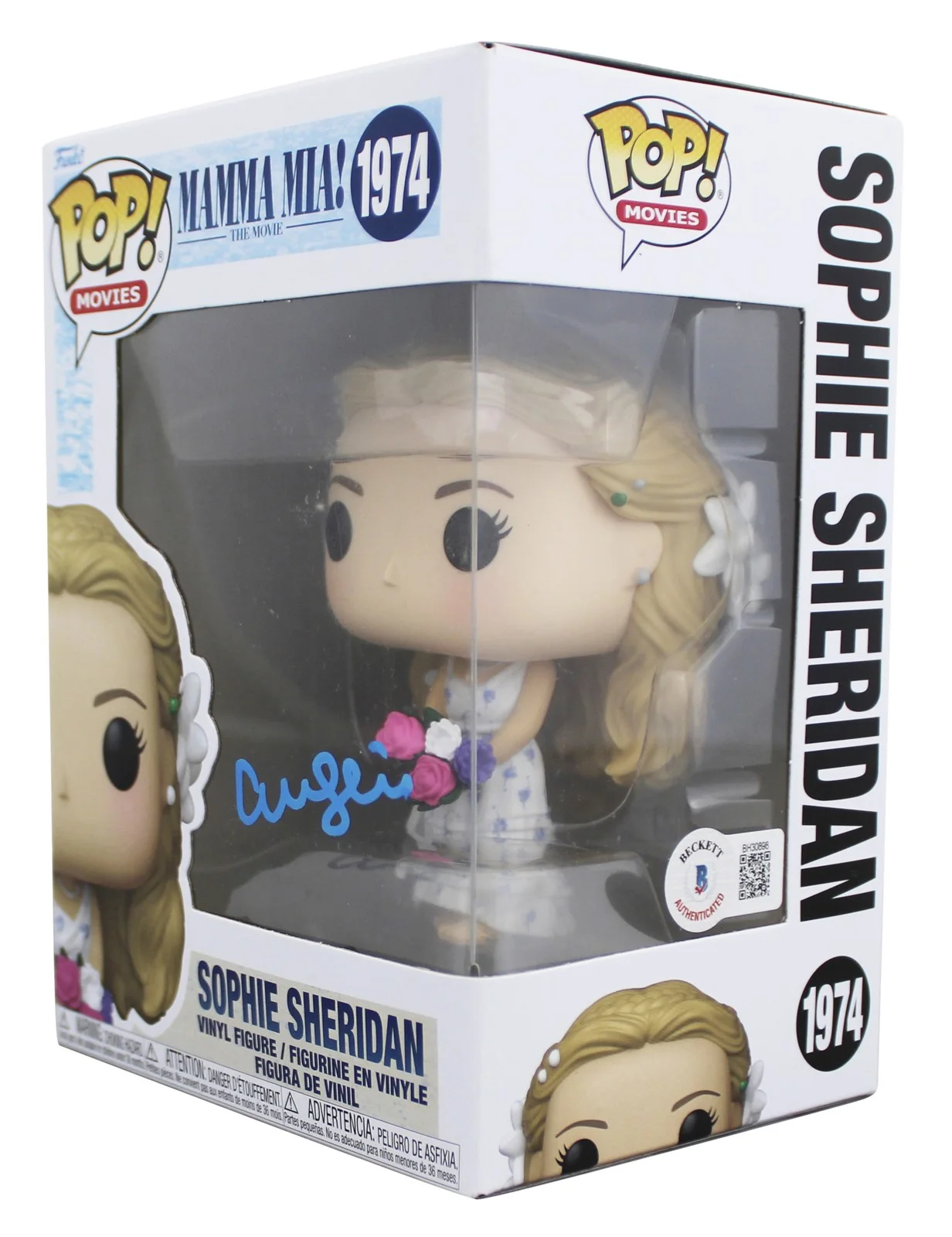 Amanda Seyfried — Amanda Seyfried Mamma Mia Signed Sophie #1974 Funko Pop Vinyl Figure BAS, изображение 2