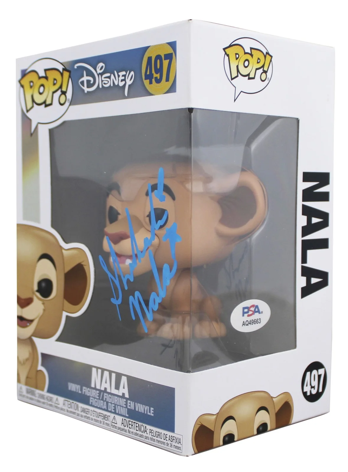 Shahadi Wright Joseph — Shahadi Wright Joseph The Lion King Signed #497 Funko Pop Figure PSA #AQ49663, image 2
