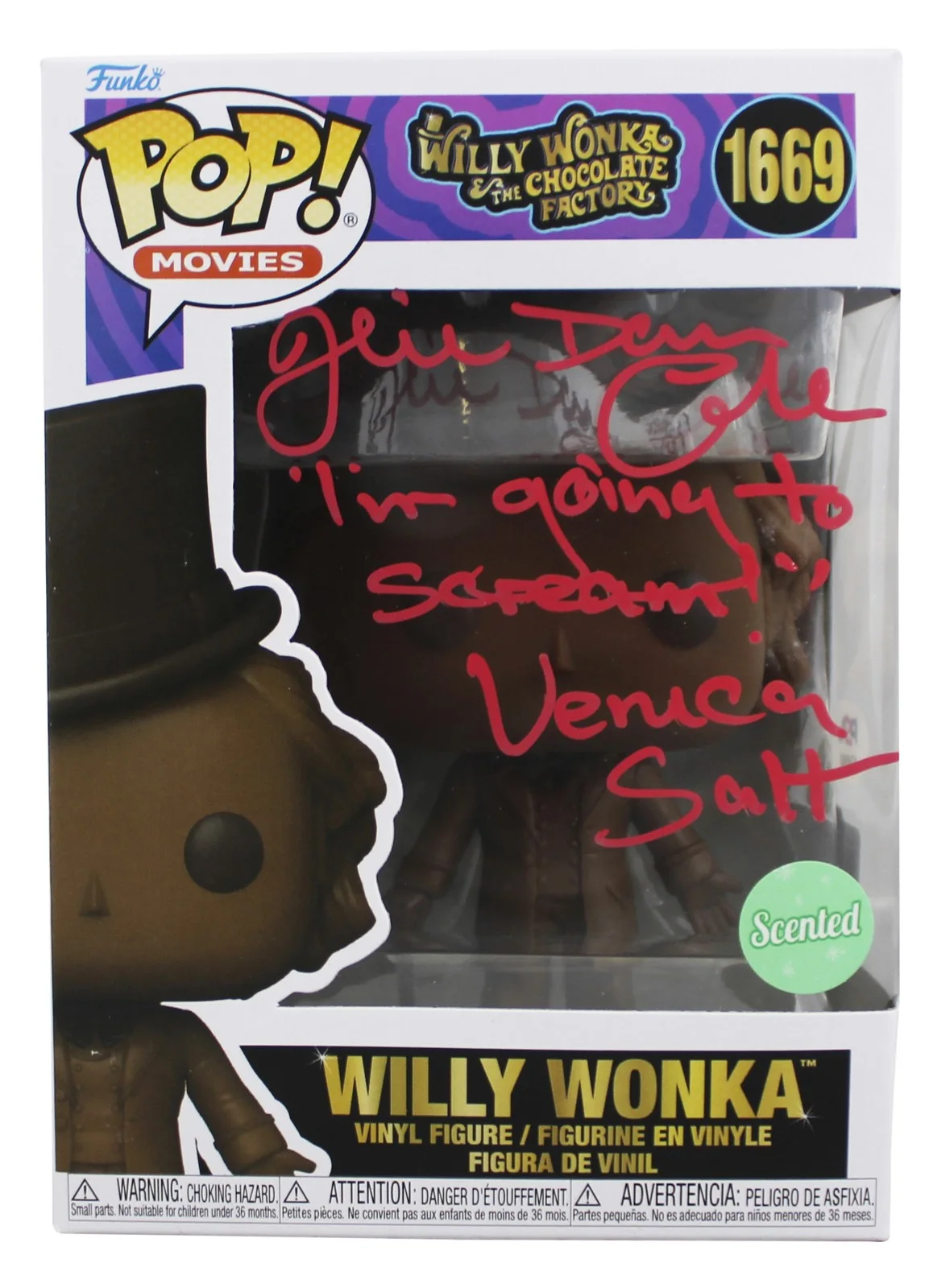 Julie Dawn Cole — Julie Dawn Cole "Veruca Salt" Signed #1669 Funko Pop Vinyl Figure PSA #AQ49662