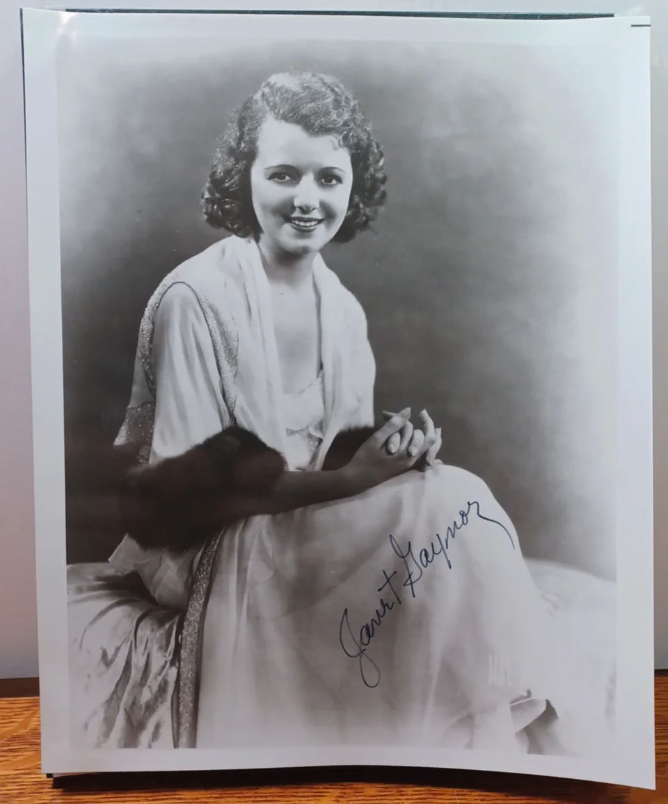 Janet Gaynor — Janet Gaynor Signed ORG 1930s Photograph Autographed 8 x 10 JRR16