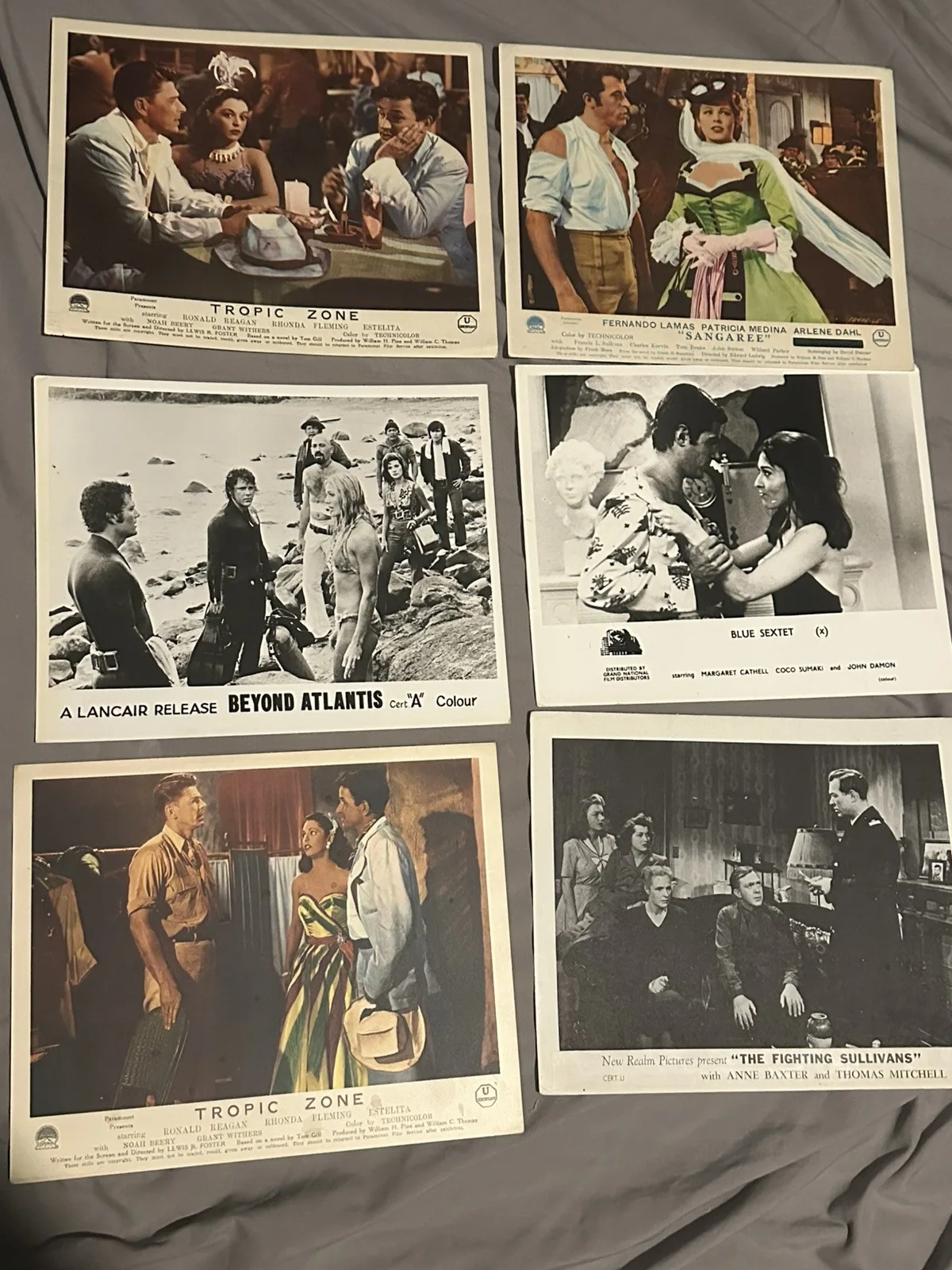 Bundle Of 40 Rare Original Lobby Cards .. John Wayne ￼ Fernando Lamas, изображение 3