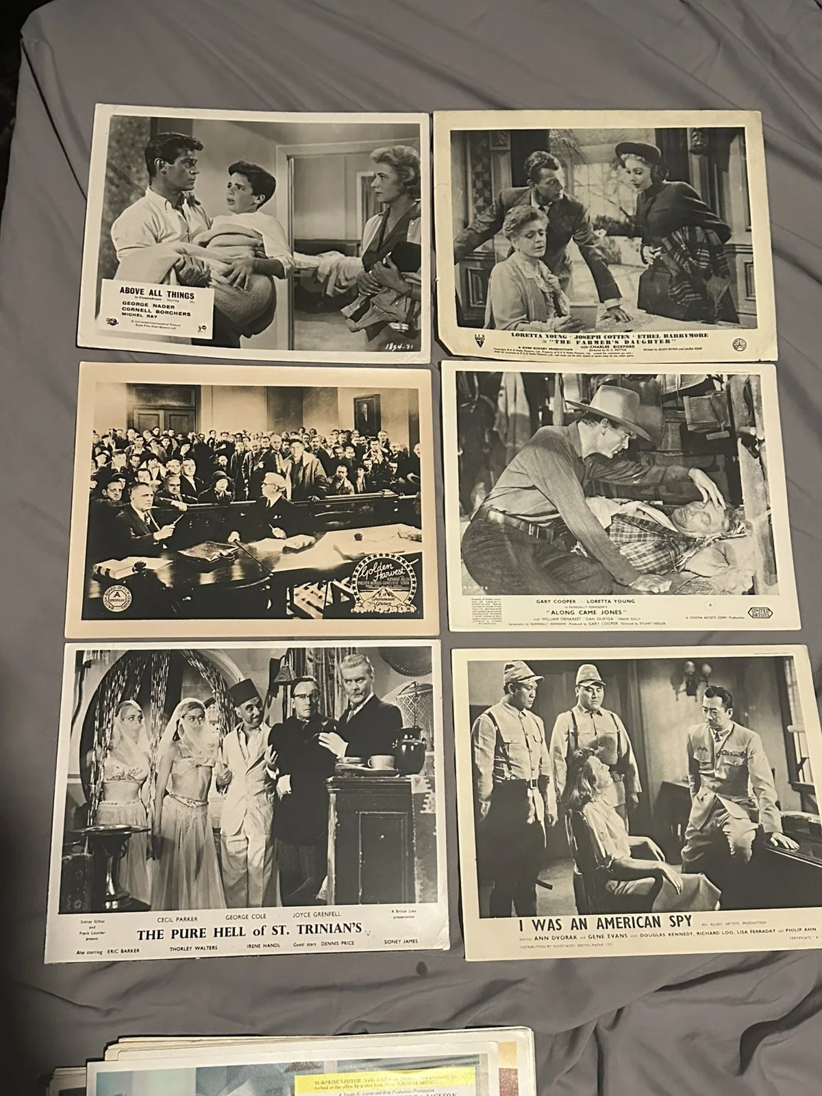 Bundle Of 40 Rare Original Lobby Cards .. John Wayne ￼ Fernando Lamas, изображение 4