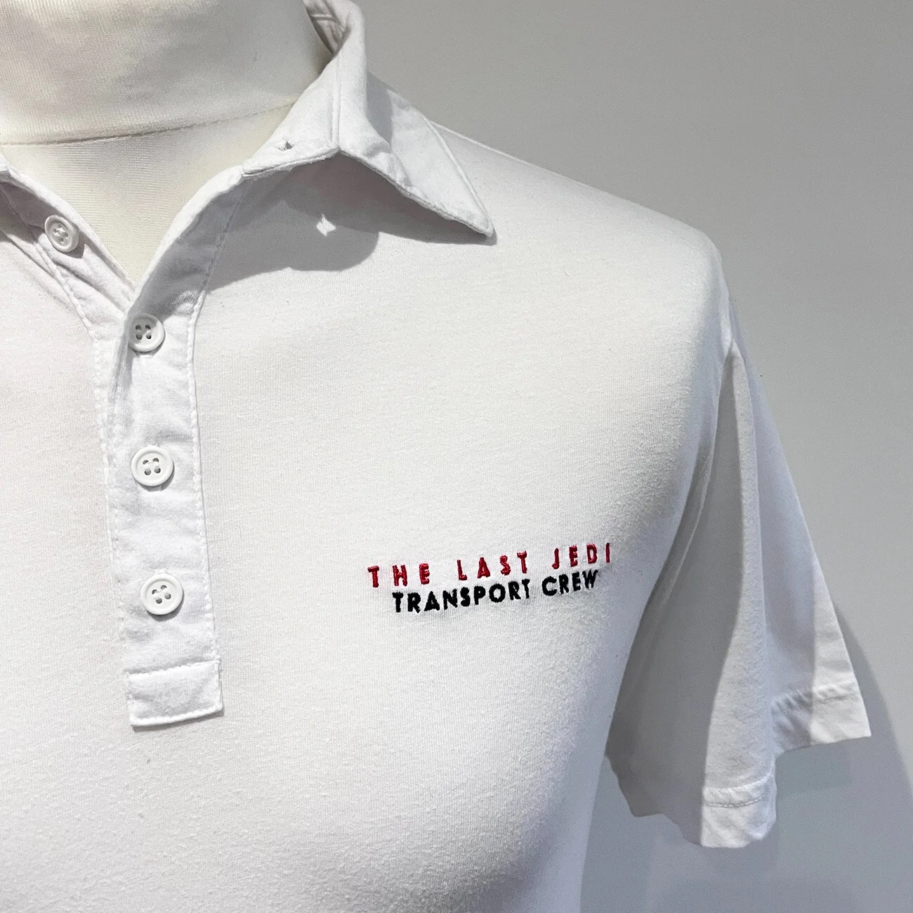STAR WARS The Last Jedi Cast & Crew Polo Shirt Transport Movie LucasFilm VIII S, изображение 2