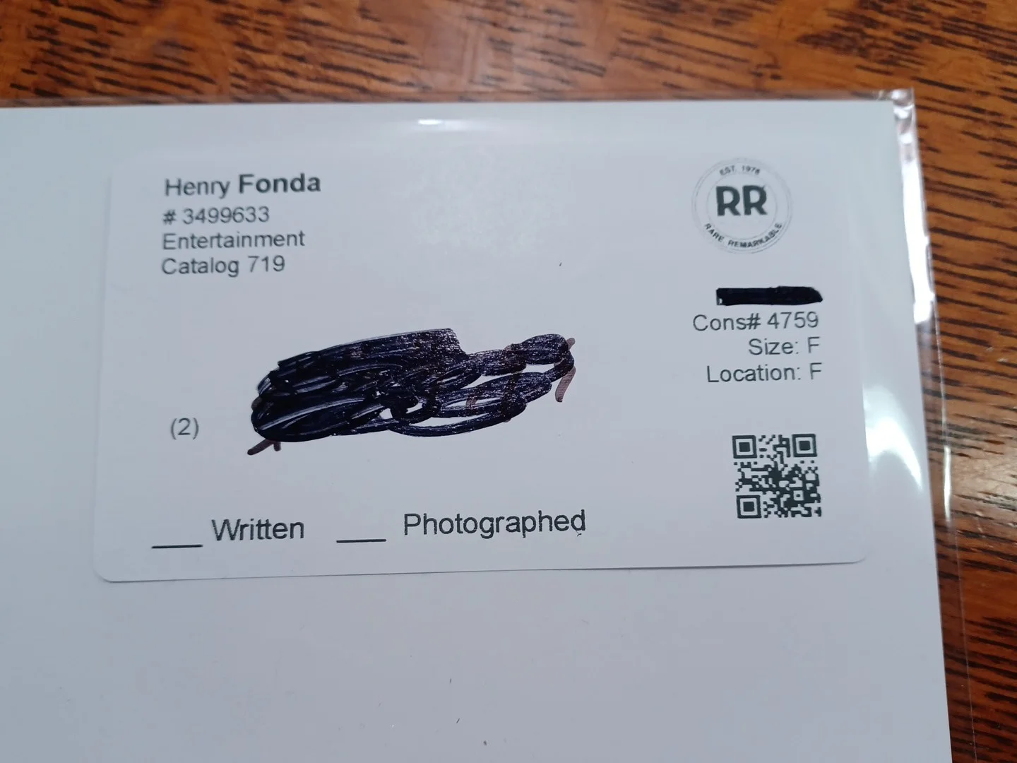 Henry Fonda — Henry Fonda Signed ORG 1940s Photograph Autographed 8 x 10 JRR16, image 3