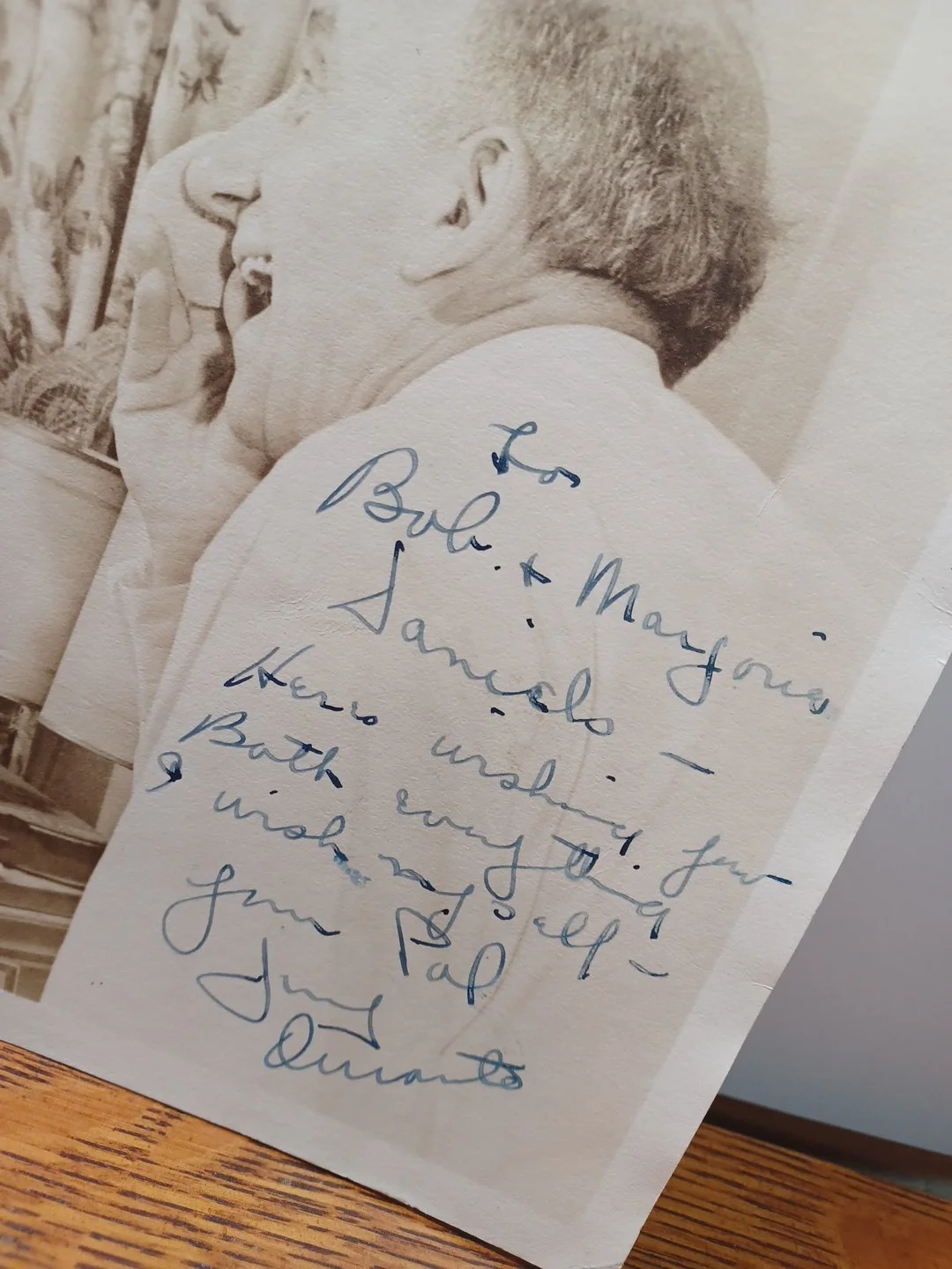 Jimmy Durante — Jimmy Durante Signed ORG 1930s Photograph Autographed 8 x 10 JRR16, изображение 2
