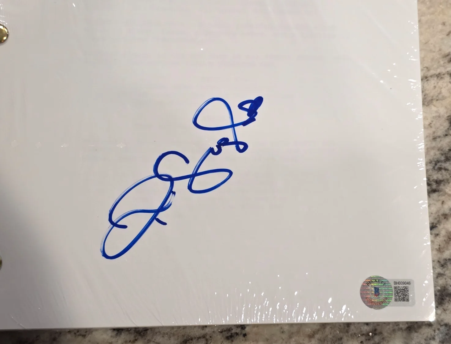 DEMI SINGLETON — DEMI SINGLETON AUTOGRAPH KING RICHARD MOVIE SCRIPT SERENA WILLIAMS BAS COA, image 2