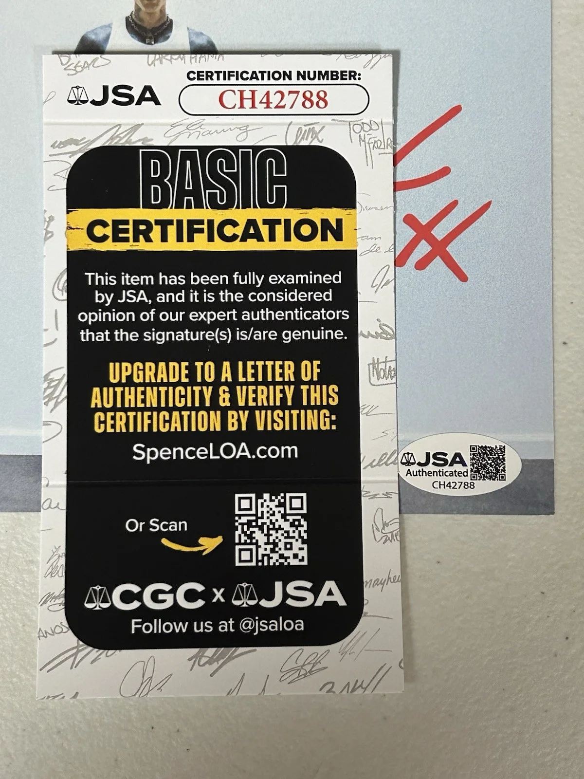 MACHINE GUN KELLY MGK AUTOGRAPHED SIGNED FRAMED CD COVER WITH JSA COA # CH42788, image 2