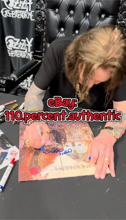 OZZY OSBOURNE SIGNED AUTOGRAPHED BLACK SABBATH VINYL LP ALBUM *EXACT PROOF*, изображение 3