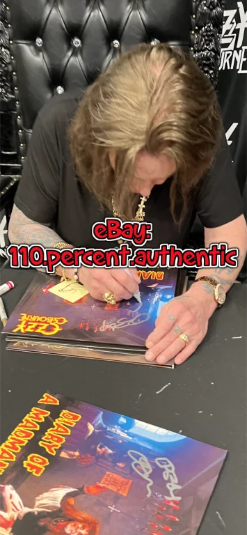 OZZY OSBOURNE SIGNED AUTOGRAPHED DIARY OF A MADMAN VINYL LP ALBUM *EXACT PROOF*, изображение 3