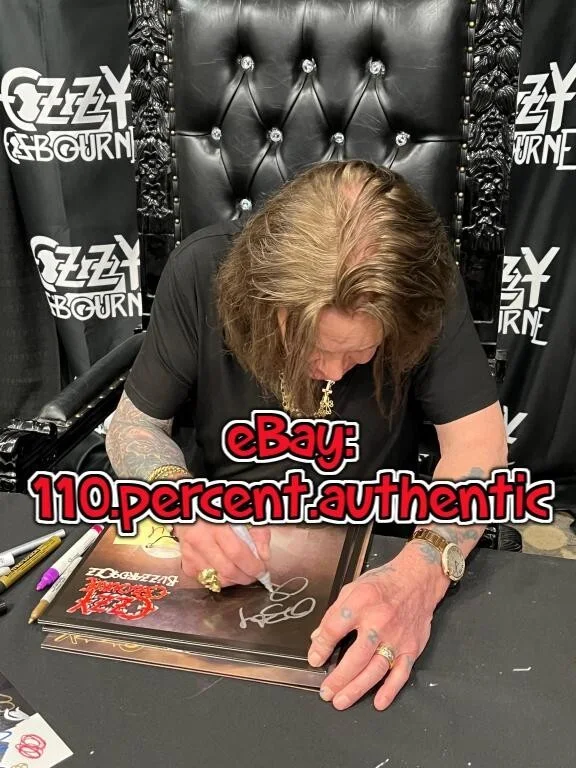 OZZY OSBOURNE SIGNED AUTOGRAPHED BLIZZARD OF OZZ VINYL LP ALBUM *EXACT PROOF*, изображение 3