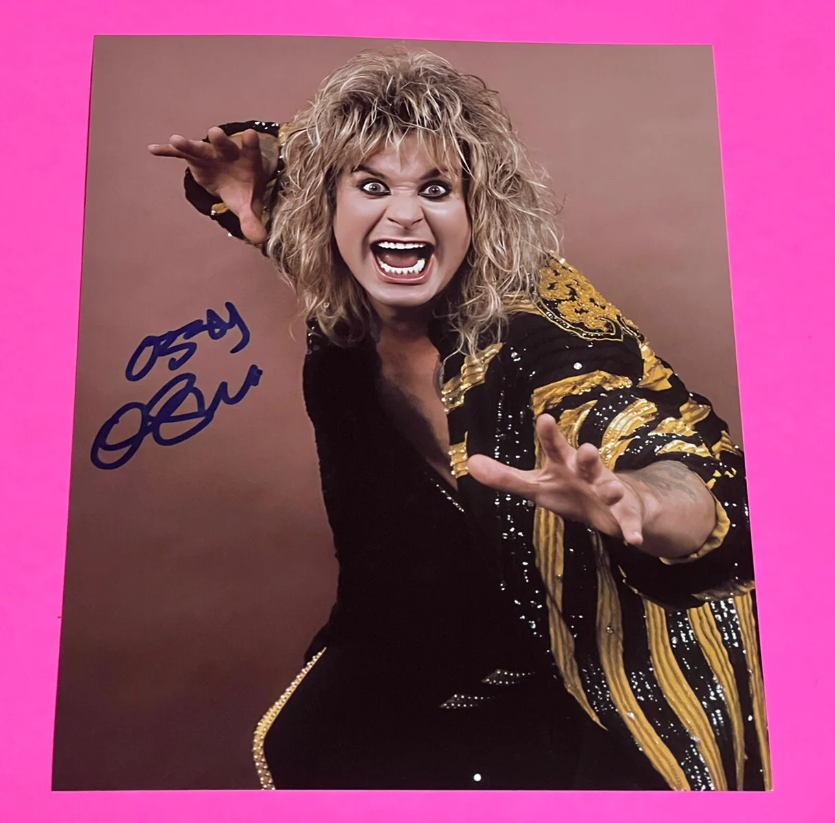OZZY OSBOURNE SIGNED AUTOGRAPHED VINTAGE 8x10 PHOTOGRAPH *EXACT PROOF*, изображение 2
