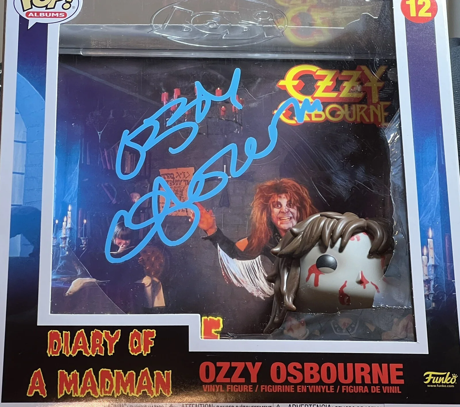 OZZY OSBORNE SIGNED FUNKO POP DIARY OF A MADMAN *EXACT PROOF*, изображение 3