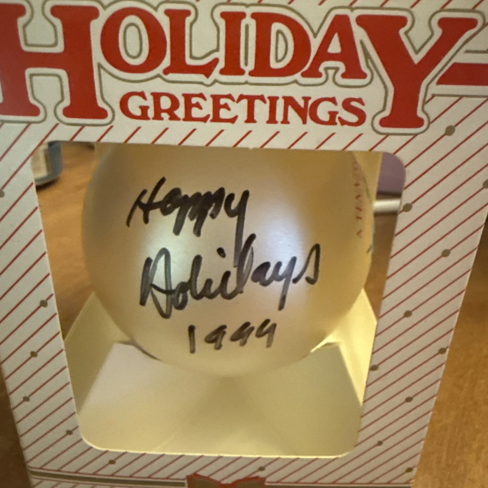 Autographed Lee Greenwood Theater Christmas Ornament *RARE* 1999, изображение 3