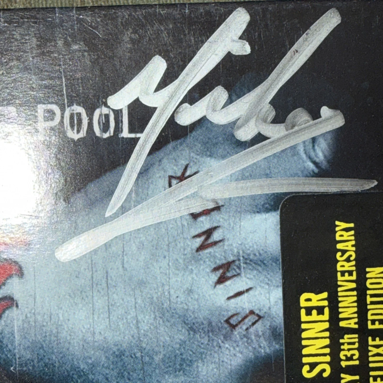Drowning Pool Sinner Signed CD 3 Autographs New Unopened, image 2