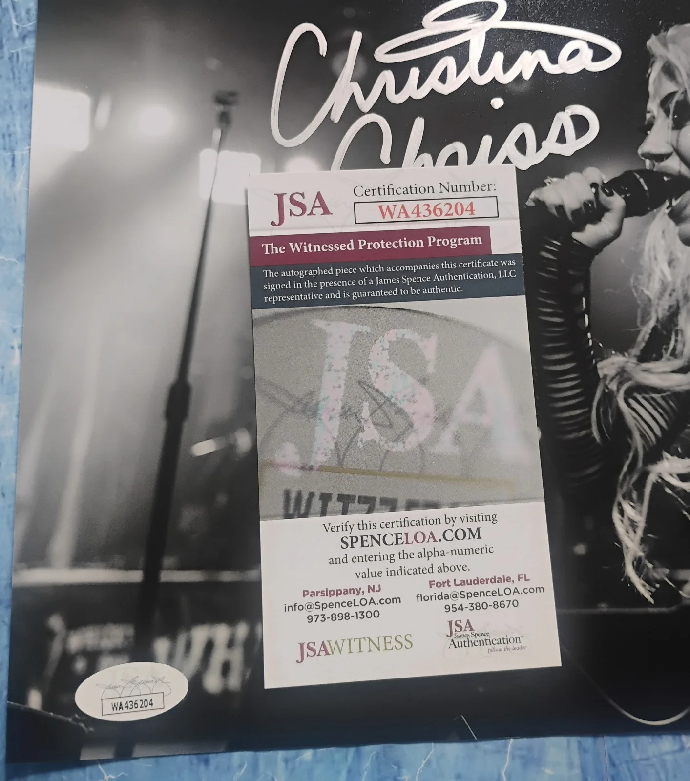 Christina Chriss Hand Signed 8x10 Photo JSA COA Kaleido NO US TARIFFS, image 4
