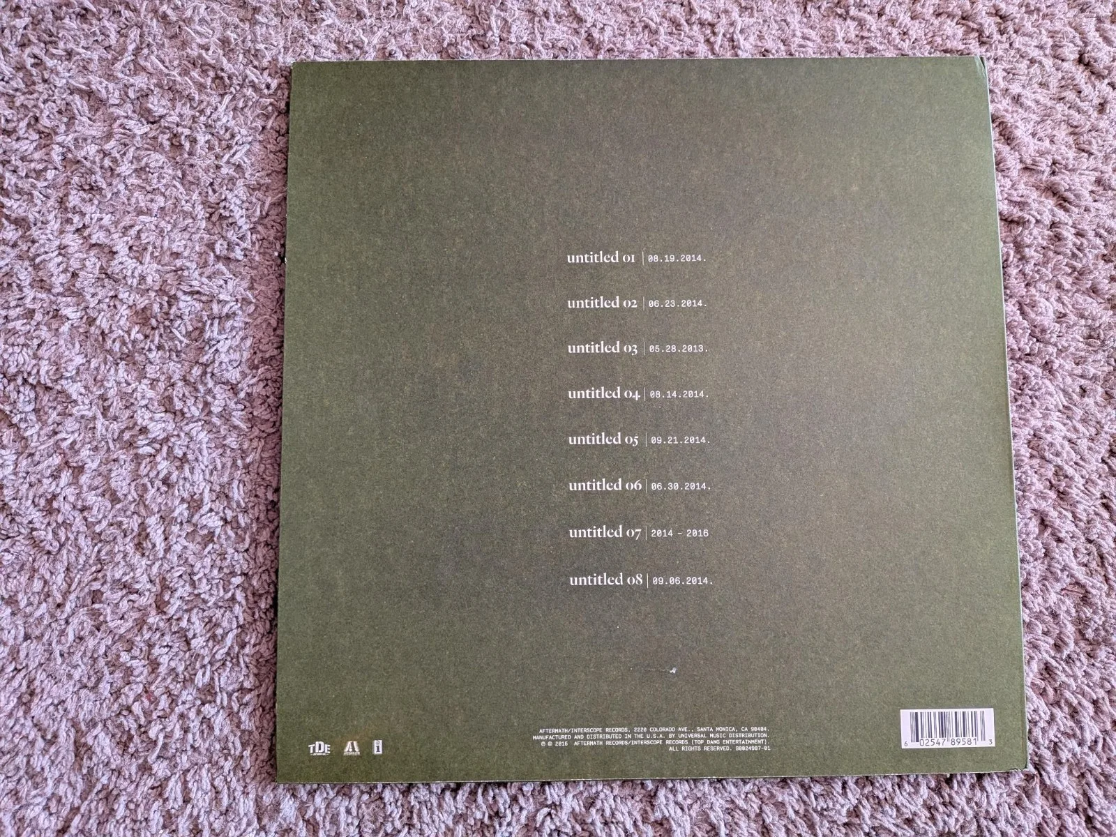 Kendrick Lamar Signed Autographed Vinyl dustcover, no record!, image 2