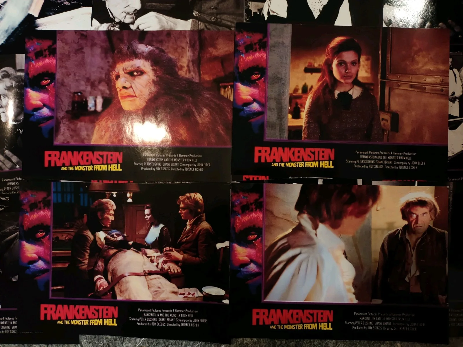 Frankenstien And The Monster From Hell (HAMMER HORROR). 20 Glossy Lobby Cards ., изображение 3