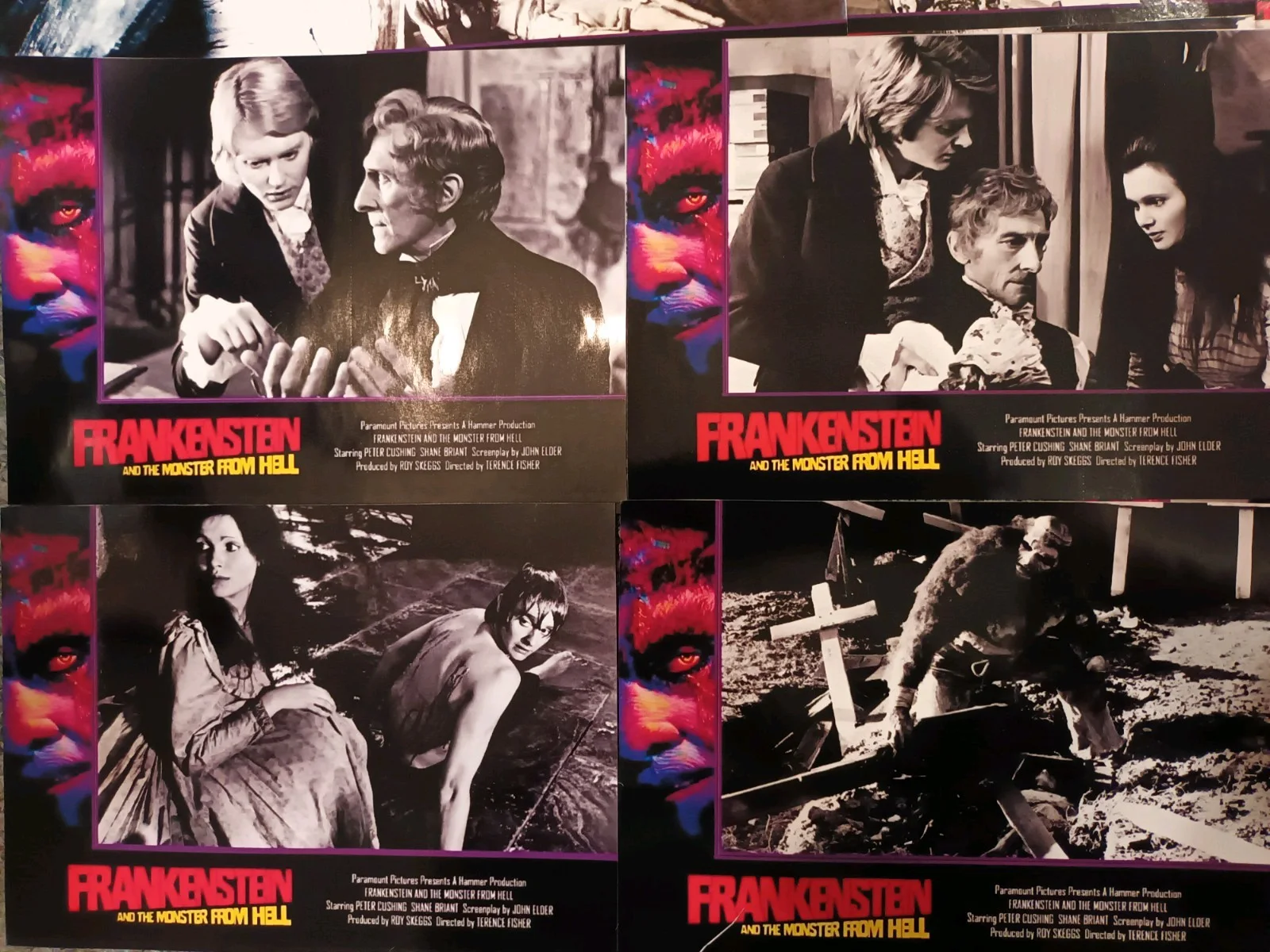 Frankenstien And The Monster From Hell (HAMMER HORROR). 20 Glossy Lobby Cards ., изображение 4