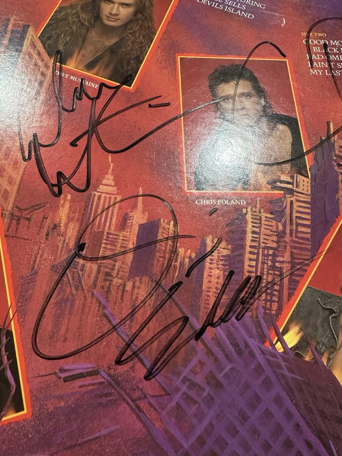 Megadeth Peace Sells Vinyl Signed Autographed By Full Band First Edition Dave M, image 4
