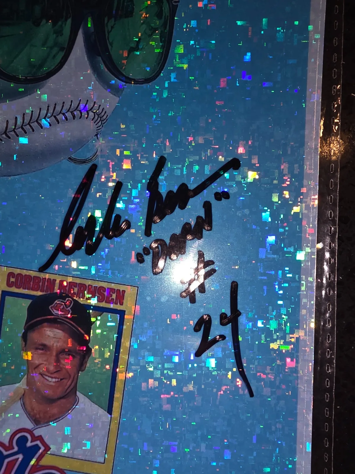 Tom Berenger — Tom Berenger Corbin Bernsen Ross Griparis signed 8x12 Major League poster JSA, image 4