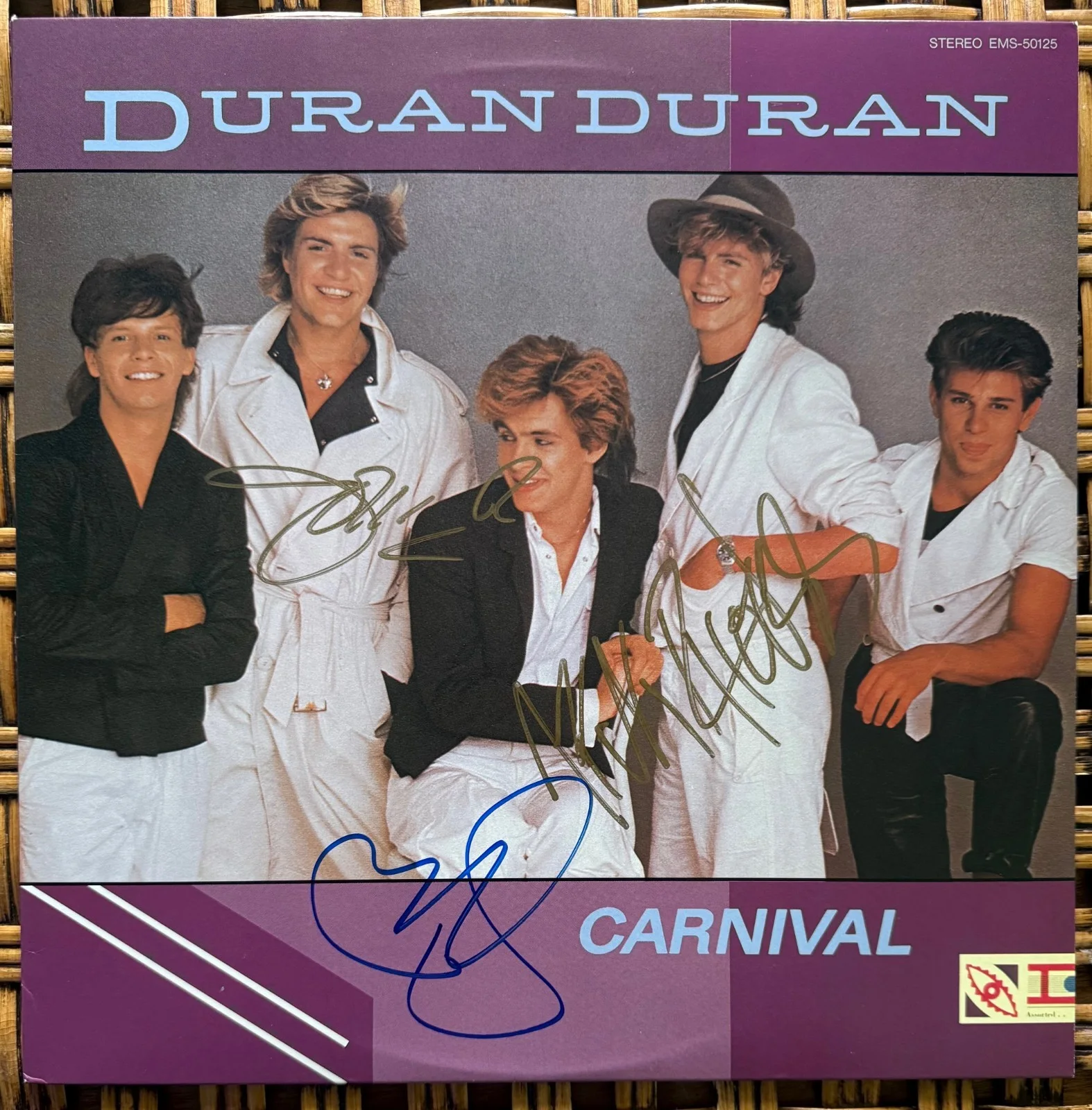 EPPERSON signed DURAN DURAN autographed x 3 "CARNIVAL" LP album REAL, изображение 2