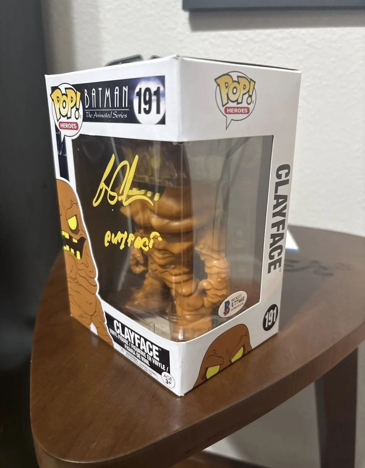 Ron Perlman — Ron Perlman Signed Funko Pop - Clayface - Batman The Animated Series - Beckett, image 4