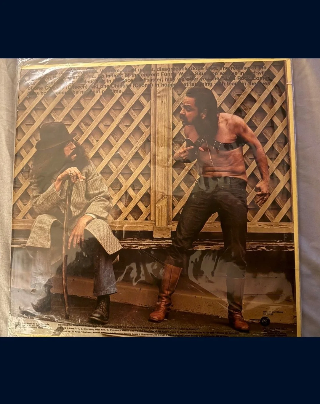 Cheech and Chong Signed Original Vinyl Record Autographed Music Collectible, image 2