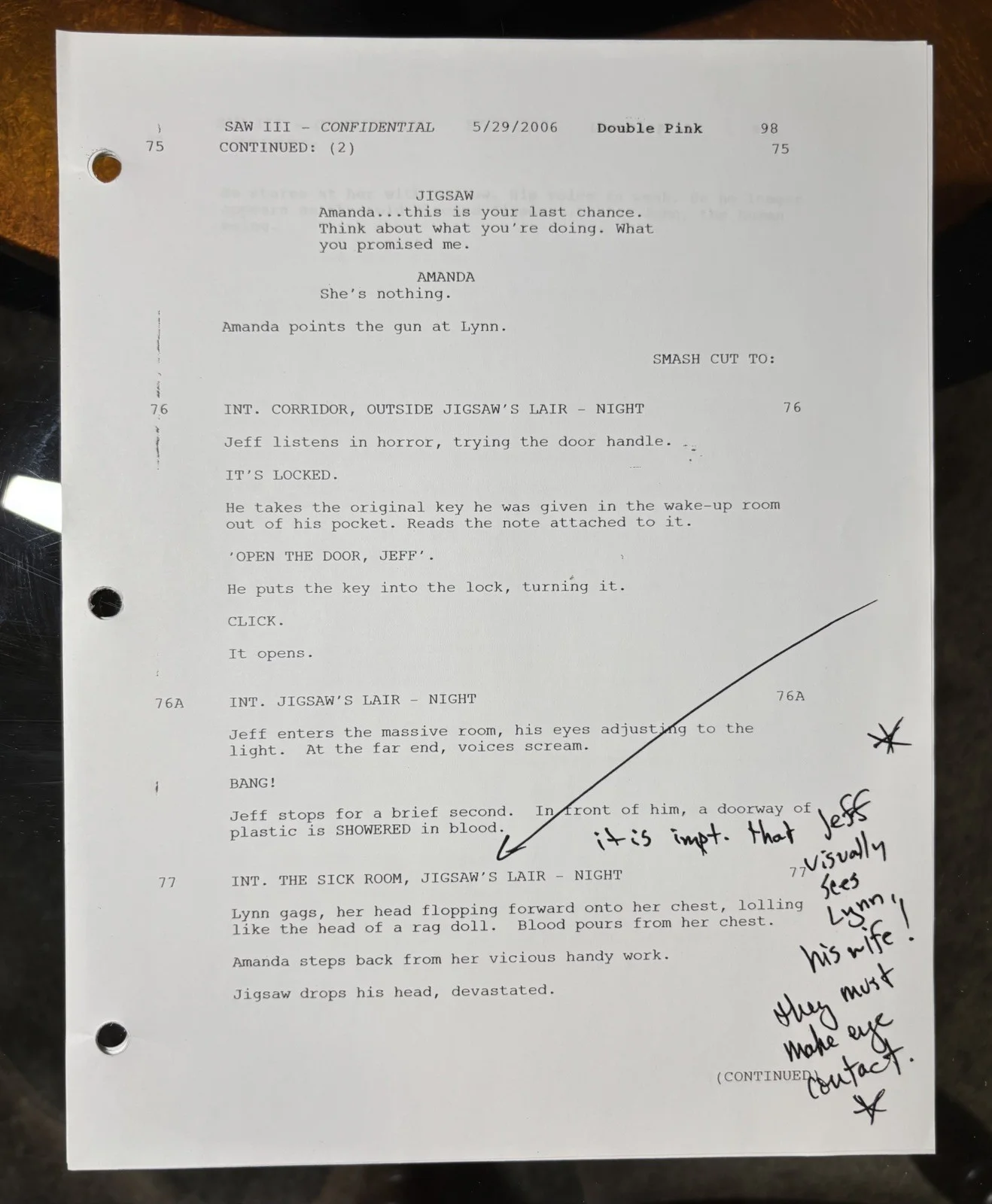Shawnee Smith — Saw III Shawnee Smith (Amanda Young) Autographed Script with COA, image 4