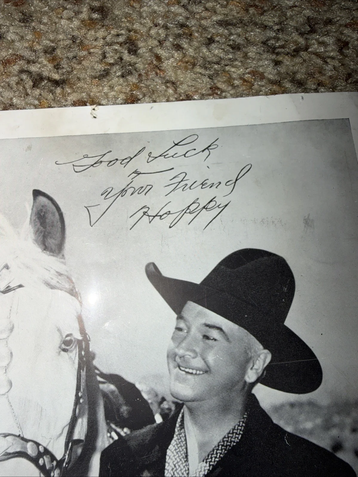 Hopalong Cassidy — Vtg Signed picture of Hopalong Cassidy, image 2