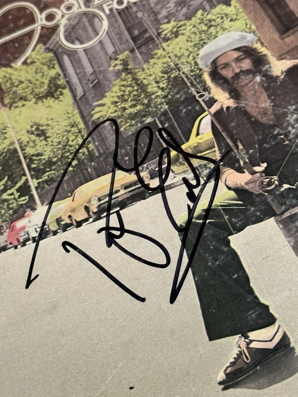 ROGER EARL FOGHAT SIGNED FOOL FOR THE CITY VINYL LP RECORD *EXACT PROOF*, image 4