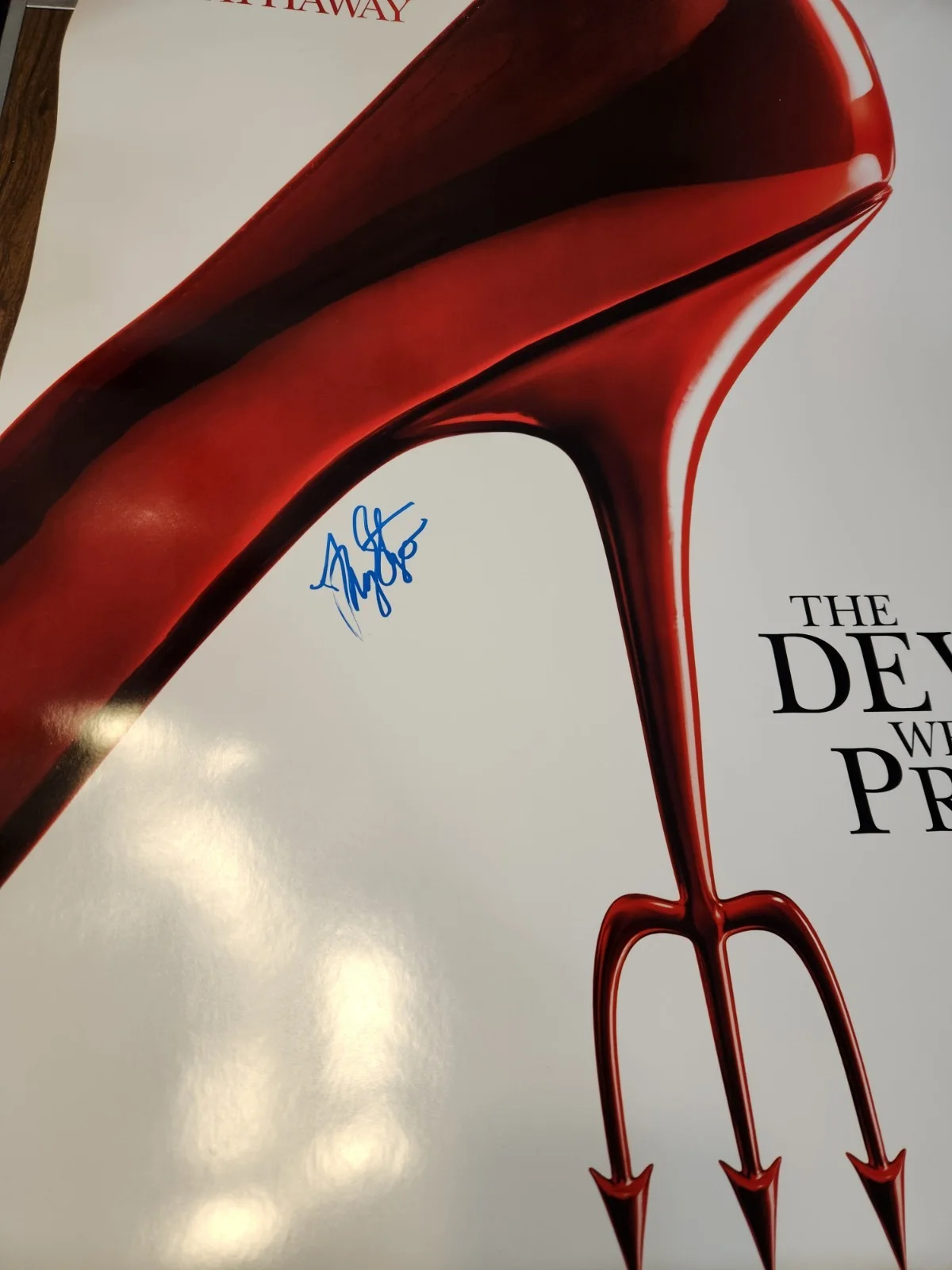 meryl streep — Meryl Streep Signed Autographed The Devil Wears Prada 27x40 Movie Poster BAS COA, изображение 5