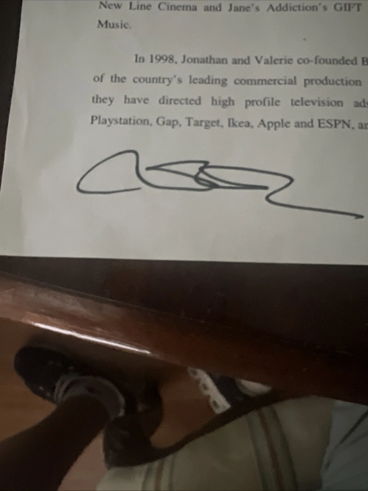 Zoe Kazan, Jonathan Dayton, Valerie Faris — Autographed Press Pages From Film RUBY SPARKS, Zoe Kazan, Dayton/Faris, изображение 4