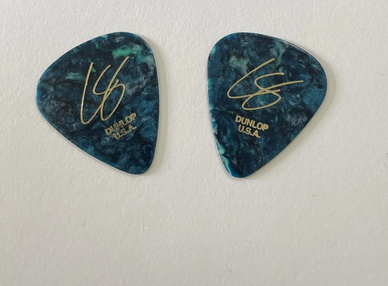 Chris Stapleton Tortoise and Turquoise Guitar Picks (2), image 2