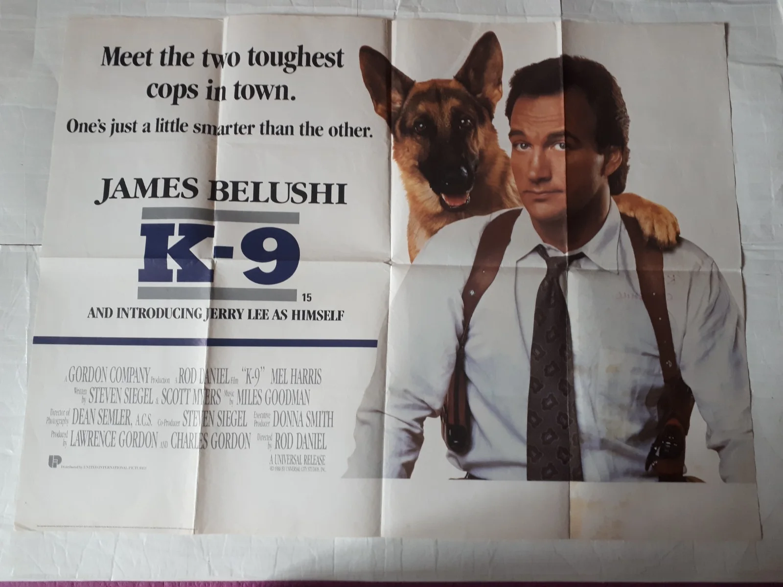 K-9 k9 1989 ORIGINAL Poster UK Quad 30x40" 1980s James Belushi, изображение 4