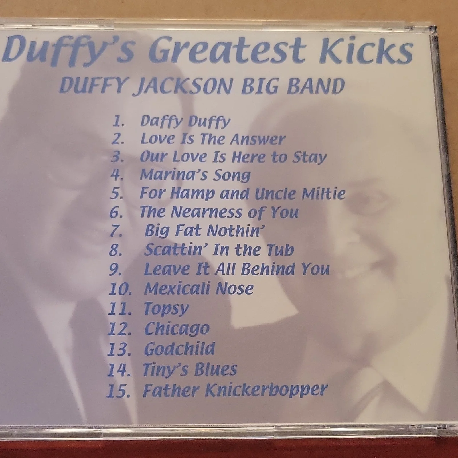 Duffy Jackson Signed CD Duffy's Greatest Kicks Big Band with Booklet autographed, image 4