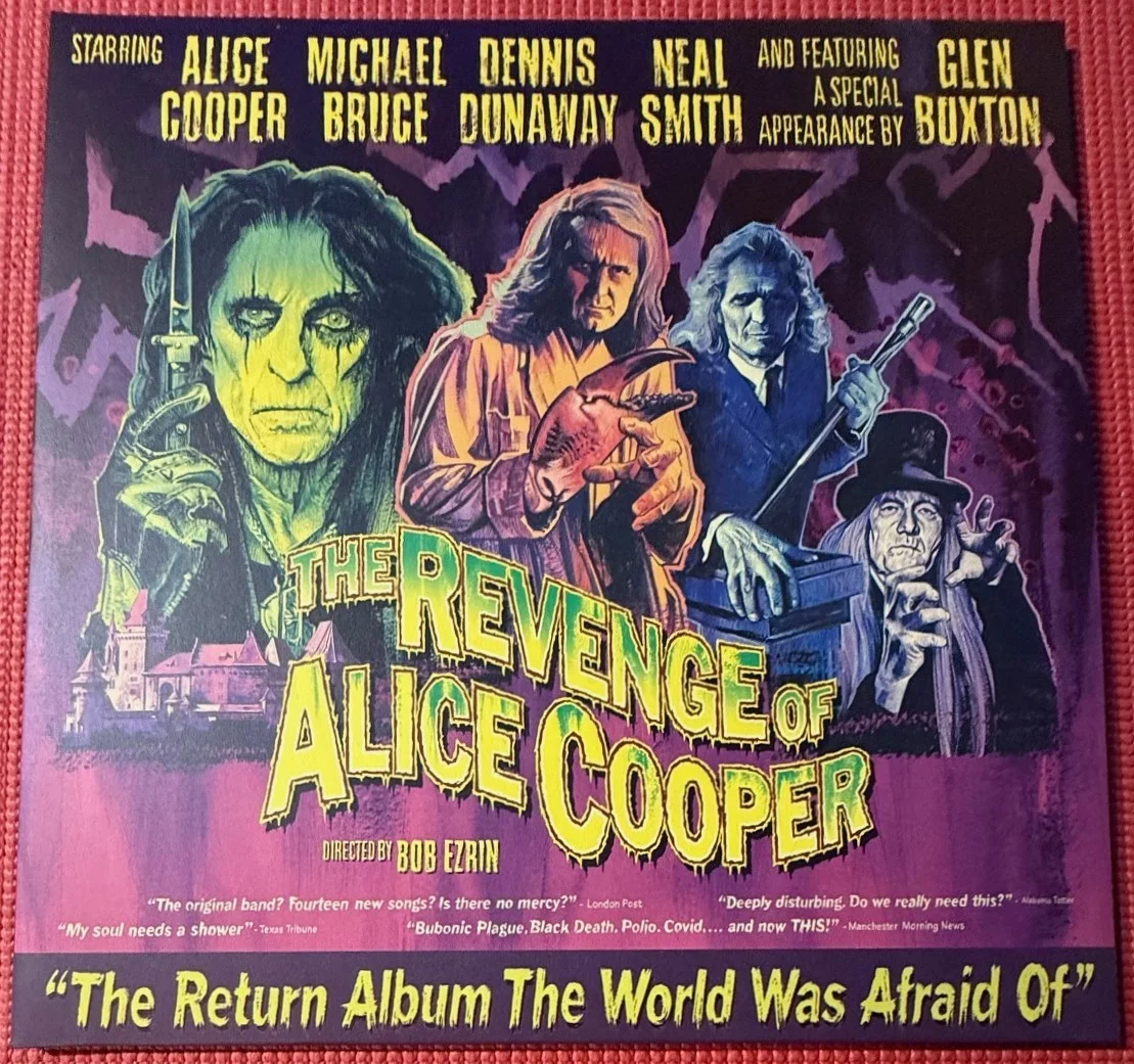 Autographed "THE REVENGE OF ALICE COOPER" signed by 4 DOUBLE ALBUM Violet Vinyl, изображение 3