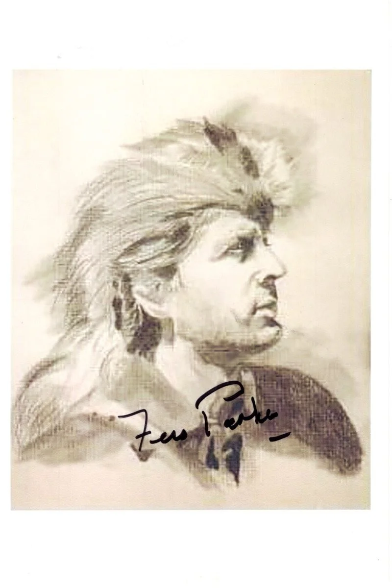 Fess Parker — FESS PARKER Signed 4x6 DANIEL BOONE Photo w/ Hologram COA