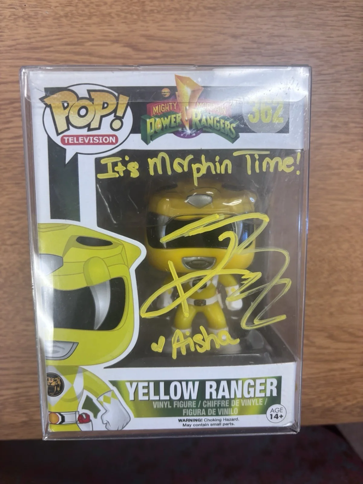 Funko Pop Signed Mighty Morphin Power Rangers Figures full set WITH PROTECTORS, image 3