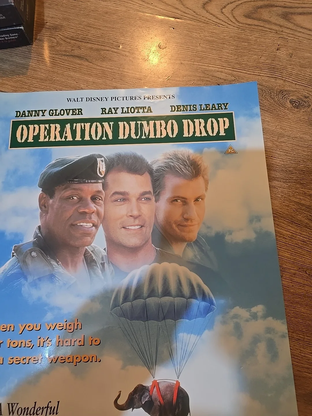 Operation Dumbo Drop Film Original Video Shop VHS Promo Poster Ray Liota, изображение 2