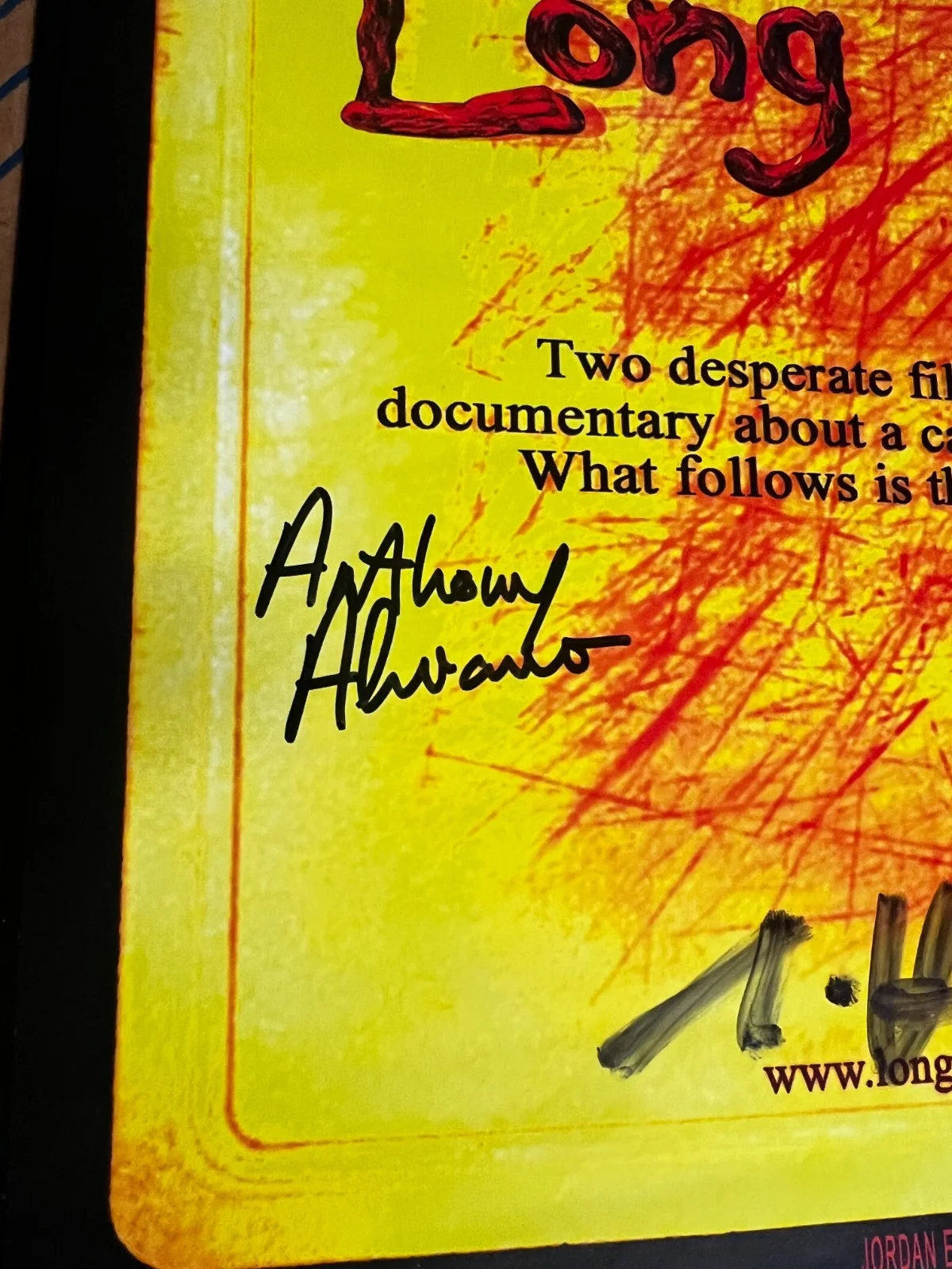 Anthony Alviano, Chris Power, Nathan Hynes — Long Pigs autograghed 11x17 cult movie poster underground cinema, изображение 3