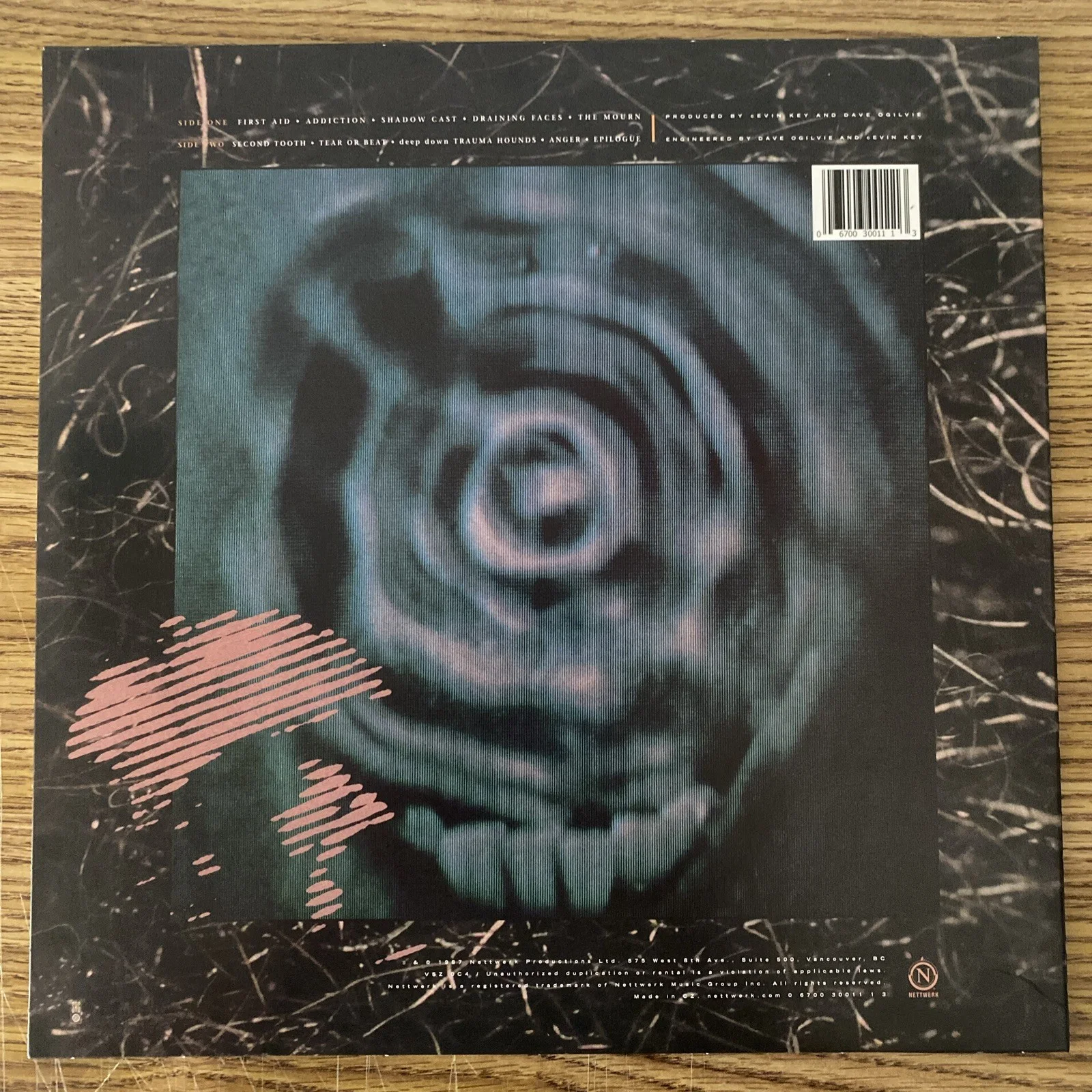 Nivek Ogre Skinny Puppy Frontman Autographed Vinyl Cleanse Fold and Manipulate, image 3