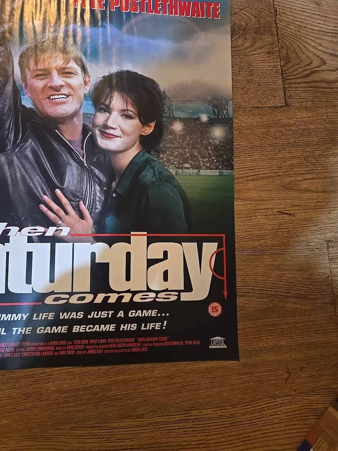When Saturday Comes Film Original Video Shop VHS Promo Poster Sean Bean, изображение 2