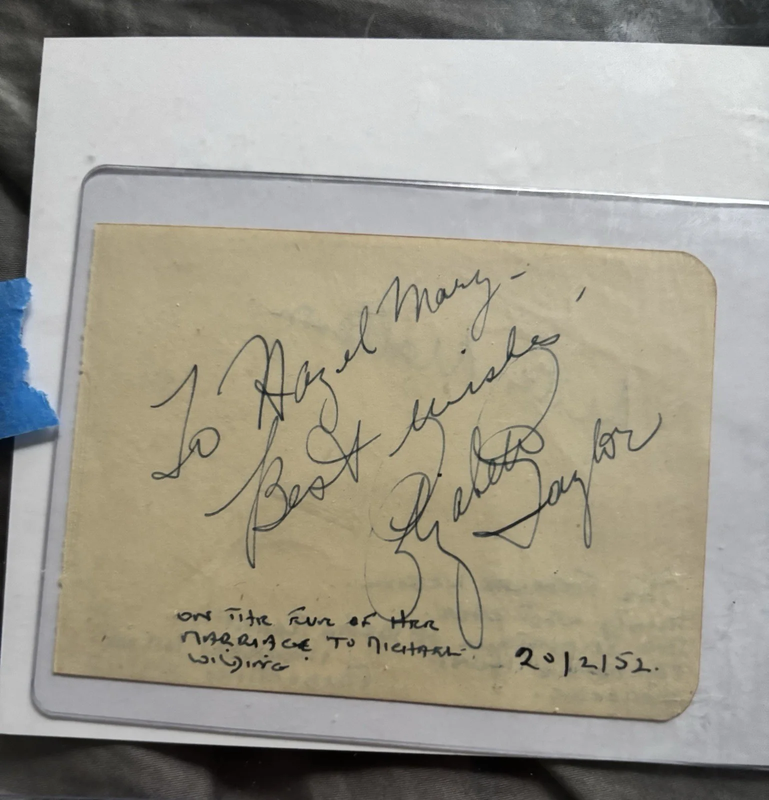 Elizabeth Taylor Collection Autographed Card PSA/DNA Certified, image 3