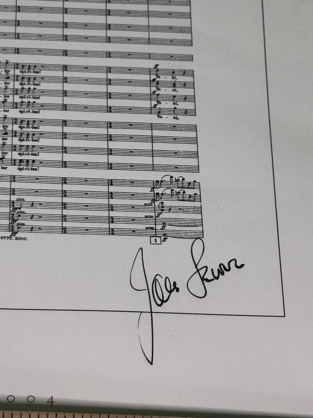 JAMES LEVINE Signed BSO 2004 Inaugural Ball Score With Personal Notes, image 4