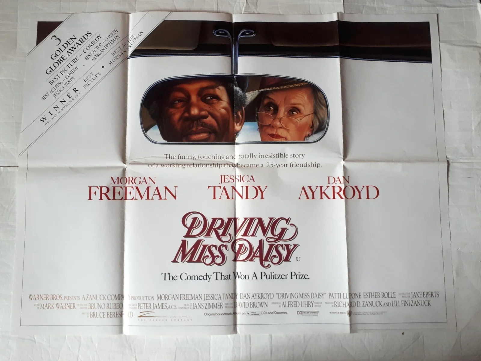 driving miss daisy 1989 ORIGINAL Poster UK Quad 30x40" 1980s morgan freeman, изображение 3