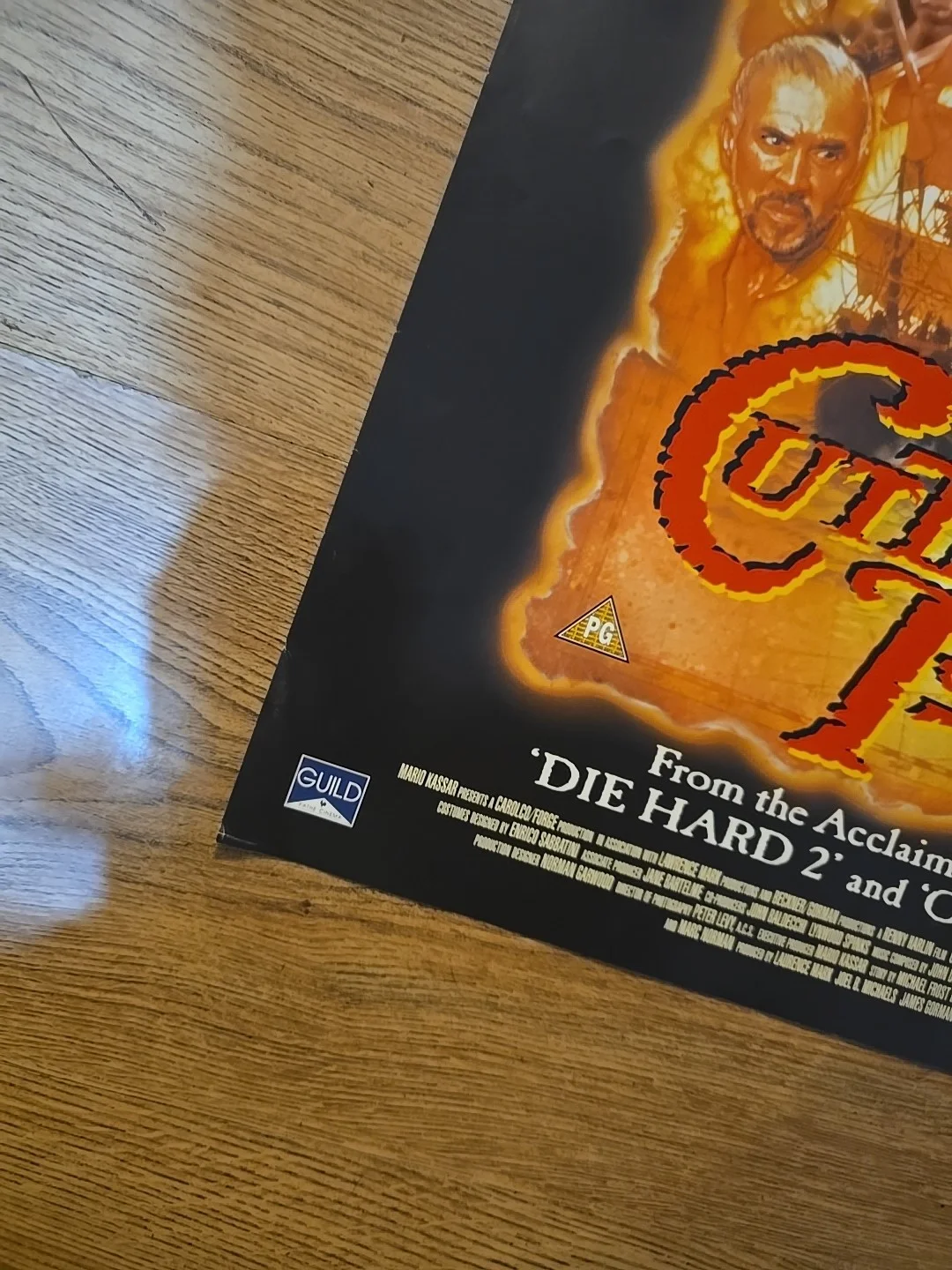 Cutthroat Island Film Original Video Shop VHS Promo Poster Geena Davis, изображение 2