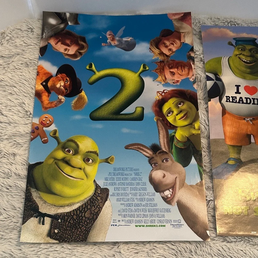 Dreamworks Shrek 2 Art Posters Mini 11 x 17 Authentic Movie and Scholastic Promo, image 3