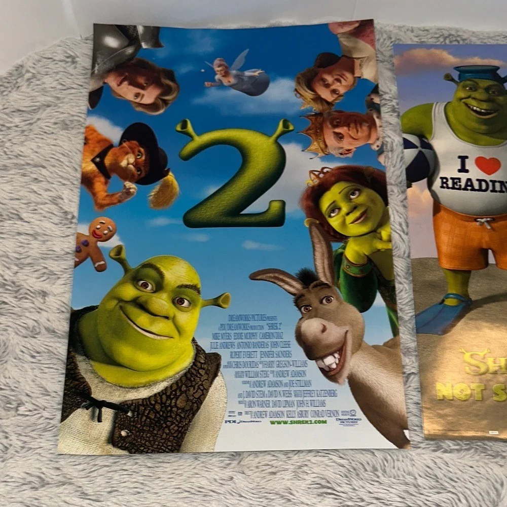 Dreamworks Shrek 2 Art Posters Mini 11 x 17 Authentic Movie and Scholastic Promo, image 4